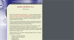 Desktop Screenshot of adamsjonesplc.com