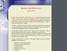 Tablet Screenshot of adamsjonesplc.com